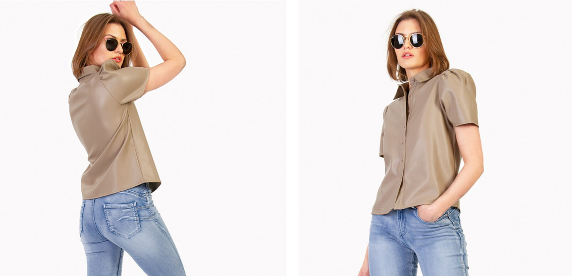LEATHERETTE SHIRT 2120803BE